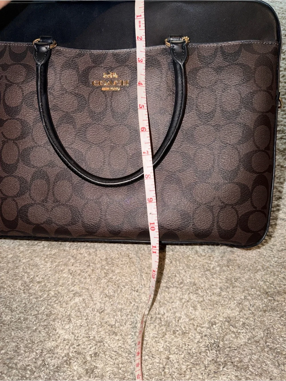 Coach satchel signature